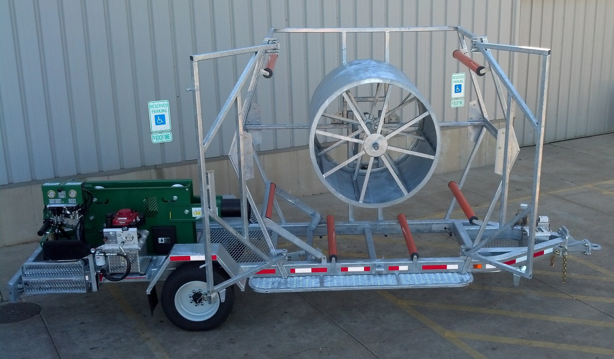 Coil Duct Trailer w/ Line Tamer